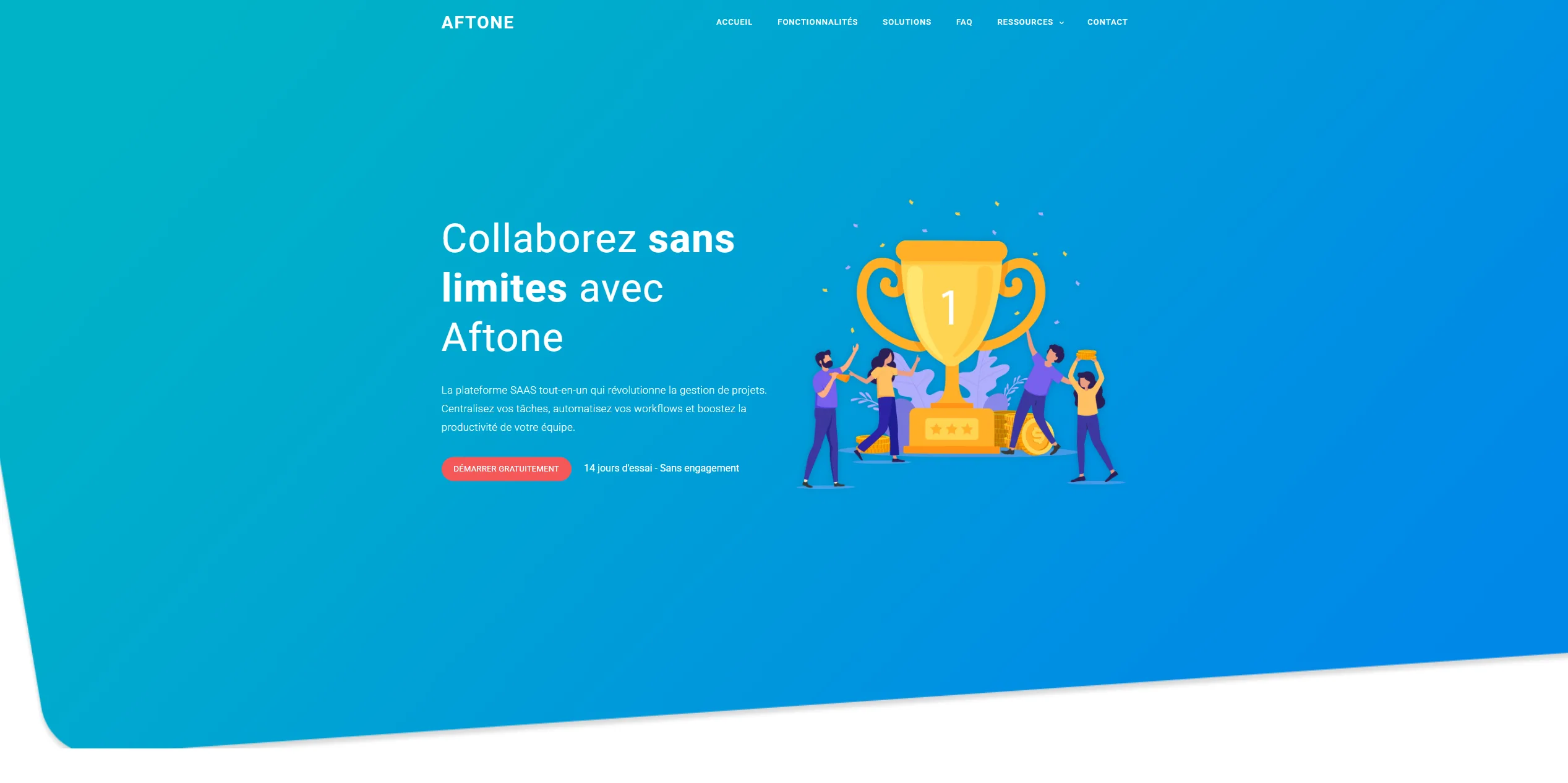 Image site web moderne site application SAAS